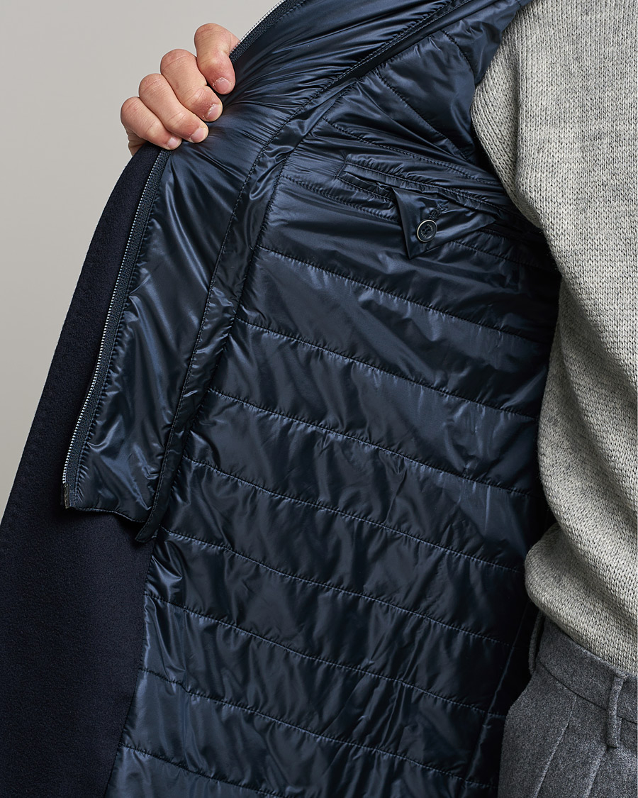 Herren | Jacken | Herno | Cashmere Zip Coat Navy