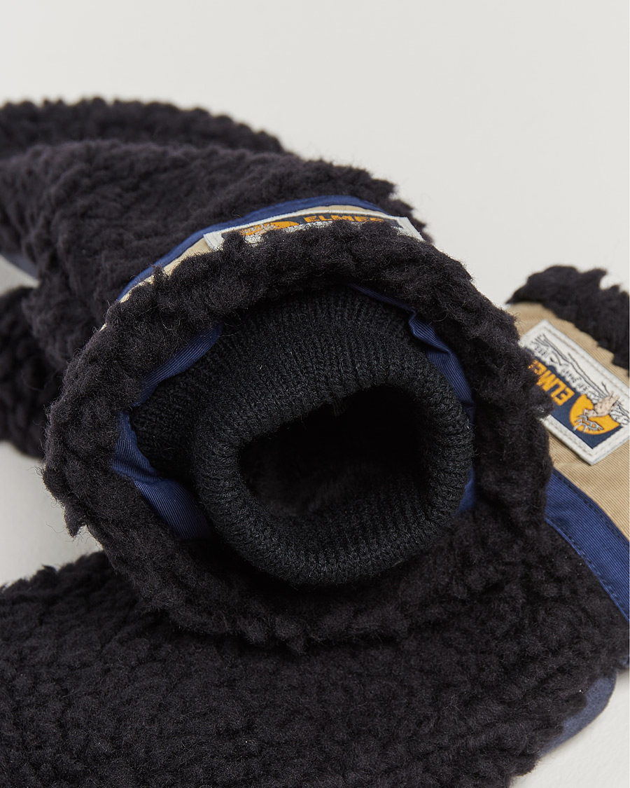 Herren | Elmer by Swany Miyo Wool Teddy Mittens Black | Elmer by Swany | Miyo Wool Teddy Mittens Black