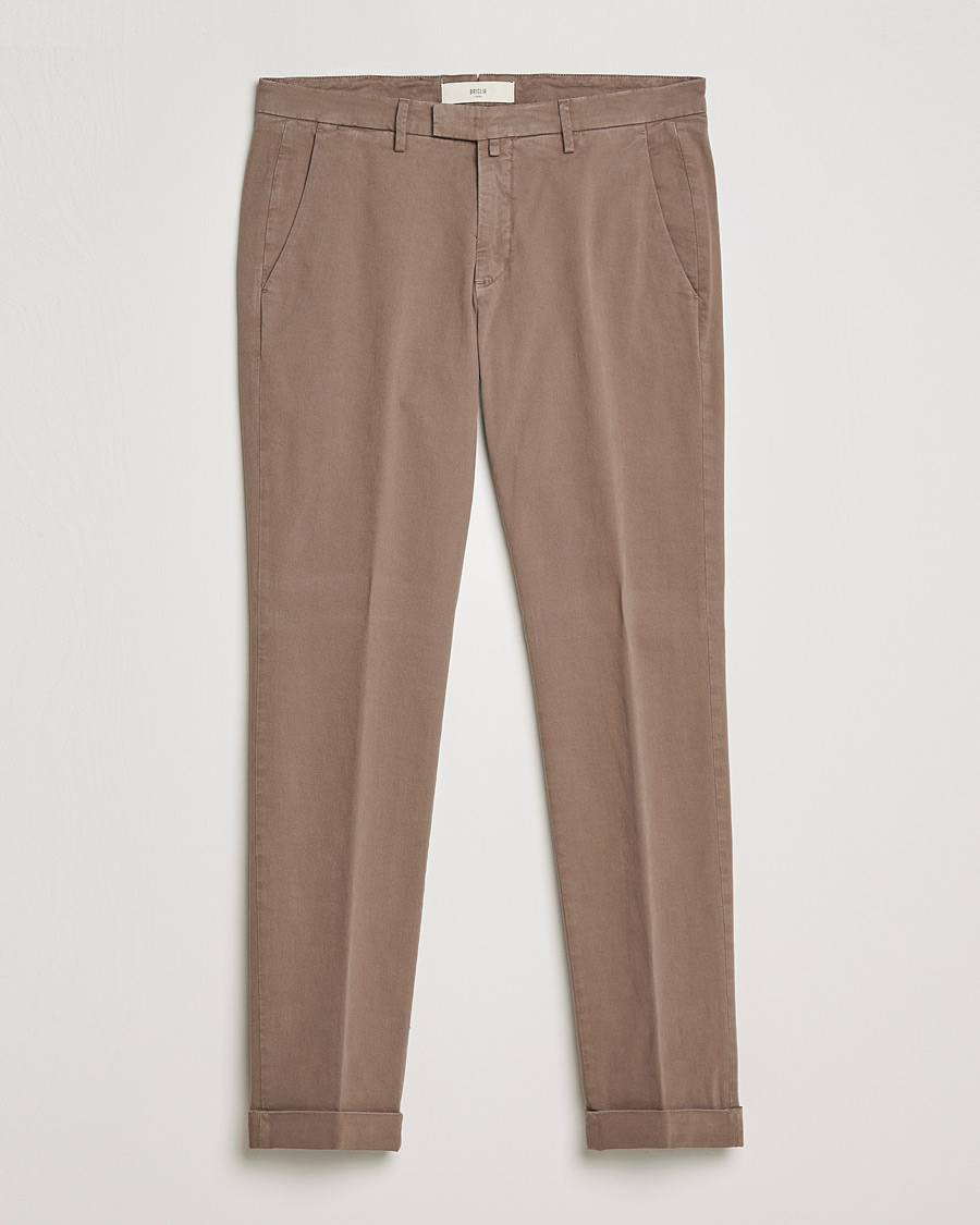 Herren | Hosen | Briglia 1949 | Slim Fit Cotton Stretch Chino Taupe
