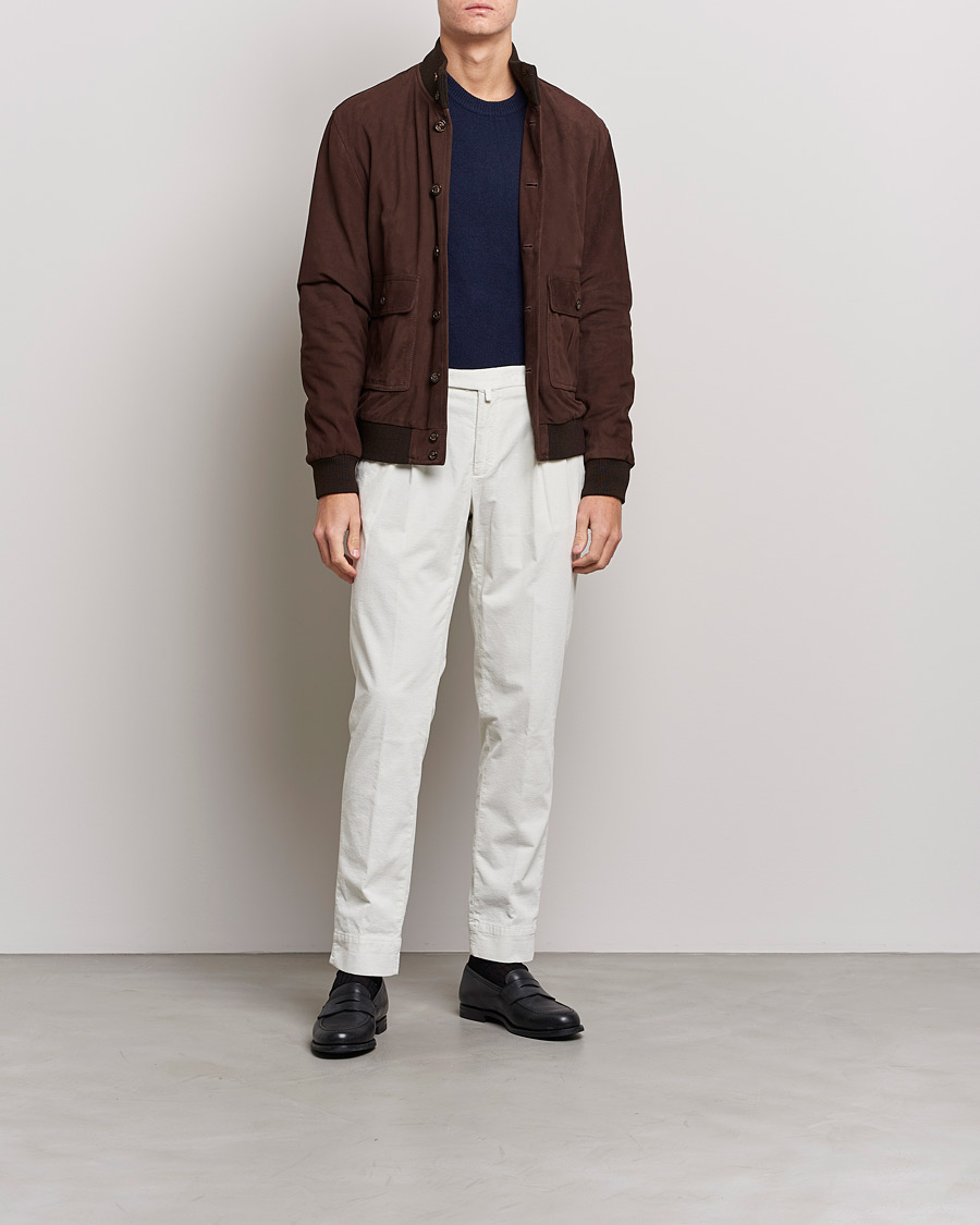 Herren | Hosen | Briglia 1949 | Easy Fit Corduroy Trousers Off White
