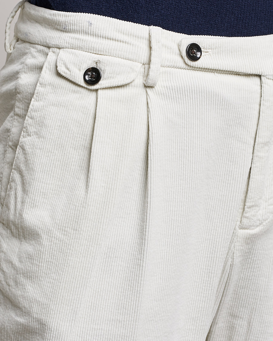 Herren | Hosen | Briglia 1949 | Easy Fit Corduroy Trousers Off White