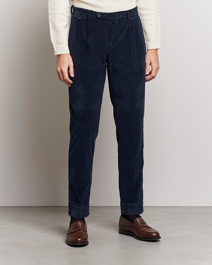 Herren | Hosen | Briglia 1949 | Easy Fit Corduroy Trousers Navy