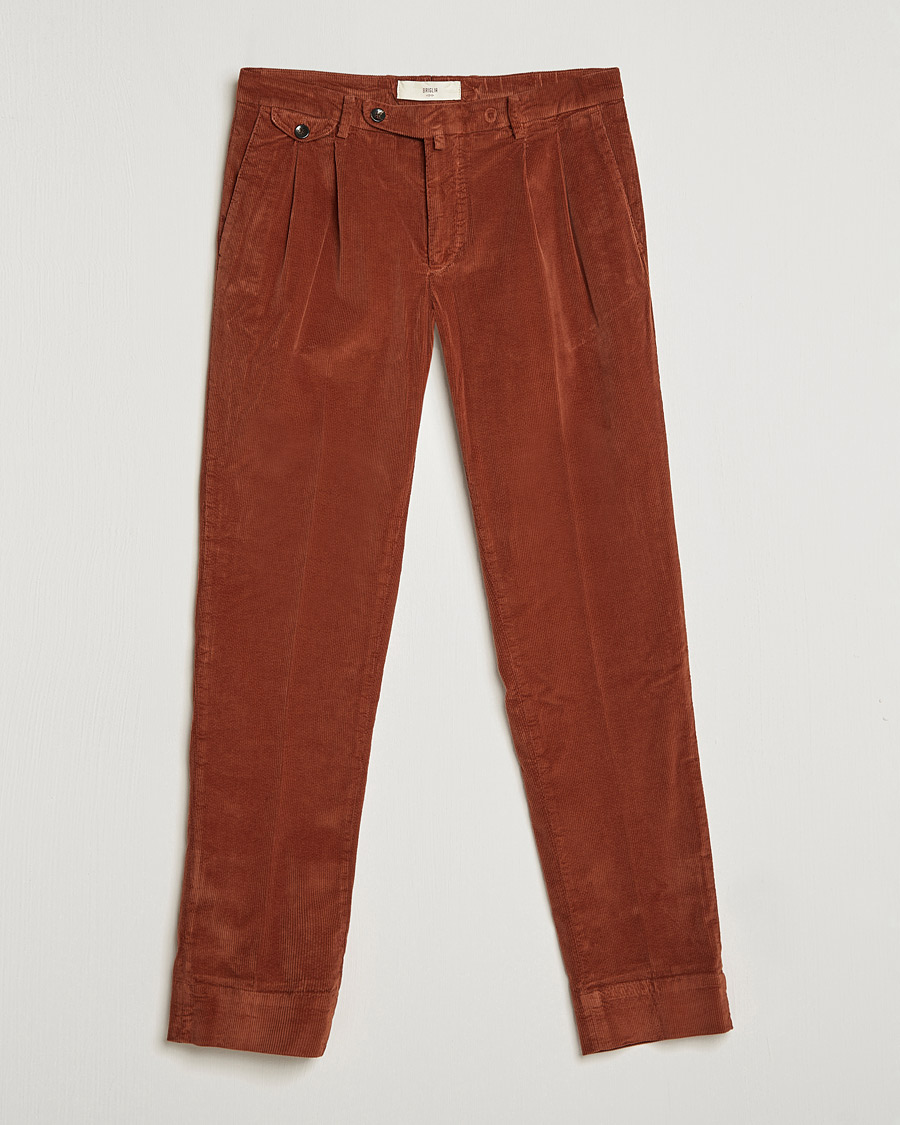 Herren | Hosen | Briglia 1949 | Easy Fit Corduroy Trousers Rust Red