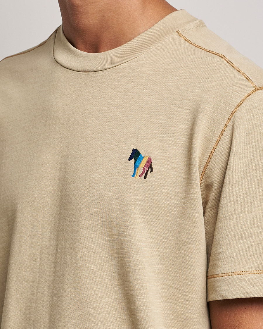 Herren | T-Shirts | PS Paul Smith | Zebra Organic Cotton T-Shirt Sand