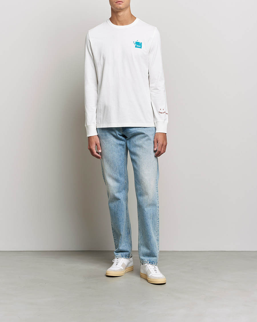 Herren | T-Shirts | PS Paul Smith | Happy Face Long Sleeve T-Shirt White