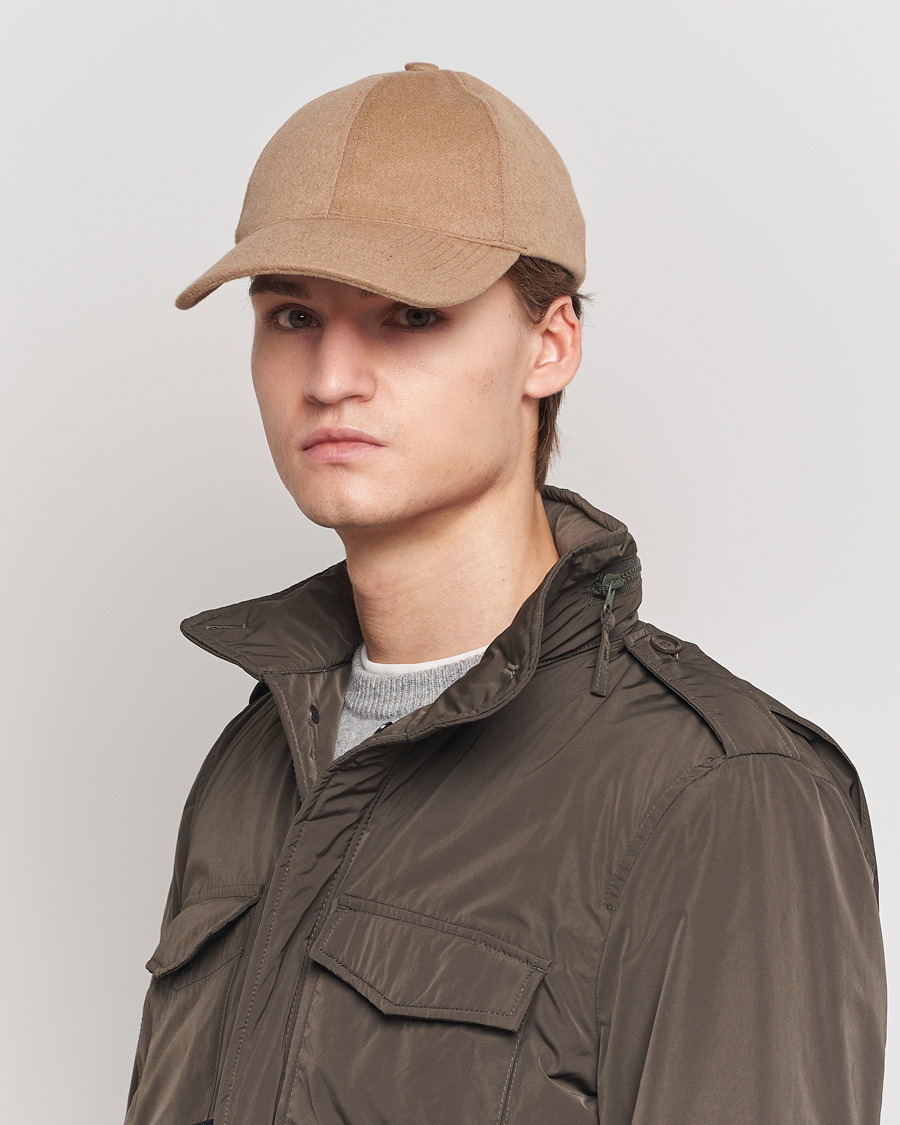 Herren | Accessoires | Varsity Headwear | Cashmere Soft Front Baseball Cap Camel