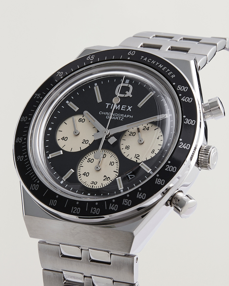 Herren | Timex Q Chronograph 40mm Black Dial | Timex | Q Chronograph 40mm Black Dial