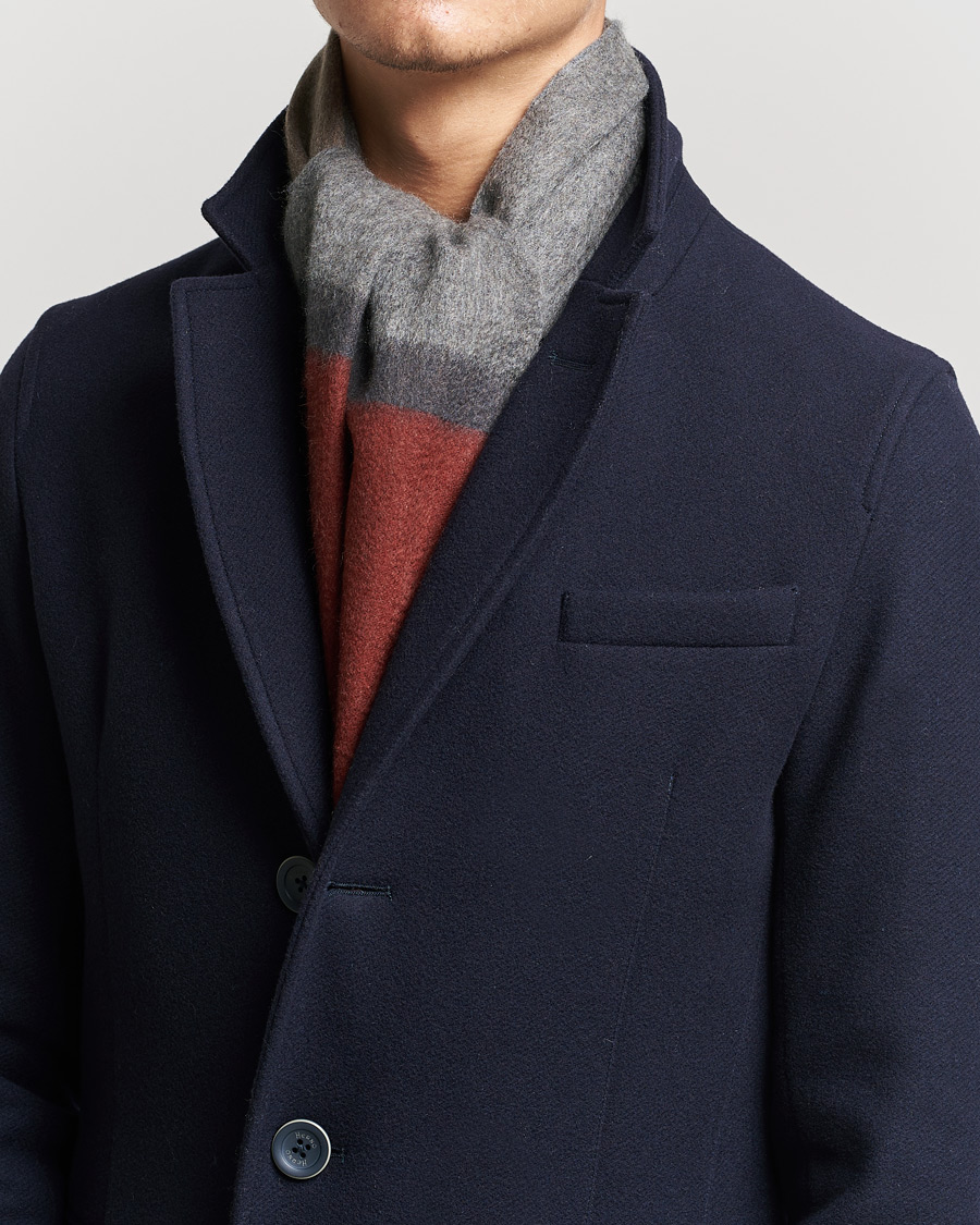 Herren | Begg & Co Arran Boarder Cashmere Scarf Derby Brick | Begg & Co | Arran Boarder Cashmere Scarf Derby Brick