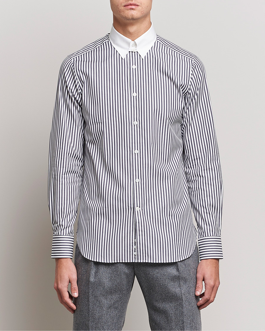 Herren | Hemden | Beams F | Tab Collar Dress Shirt Grey/White