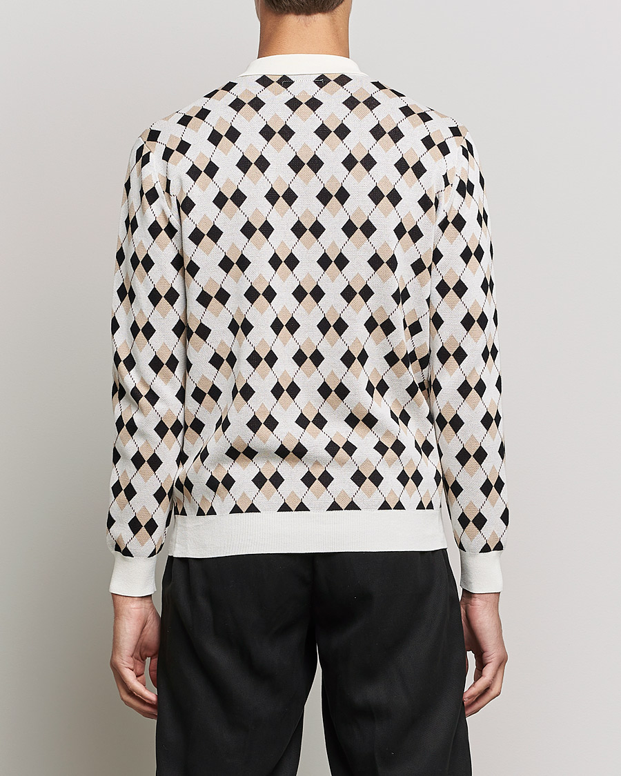Herren | Pullover | BEAMS PLUS | Argyle Knitted Polo Off White