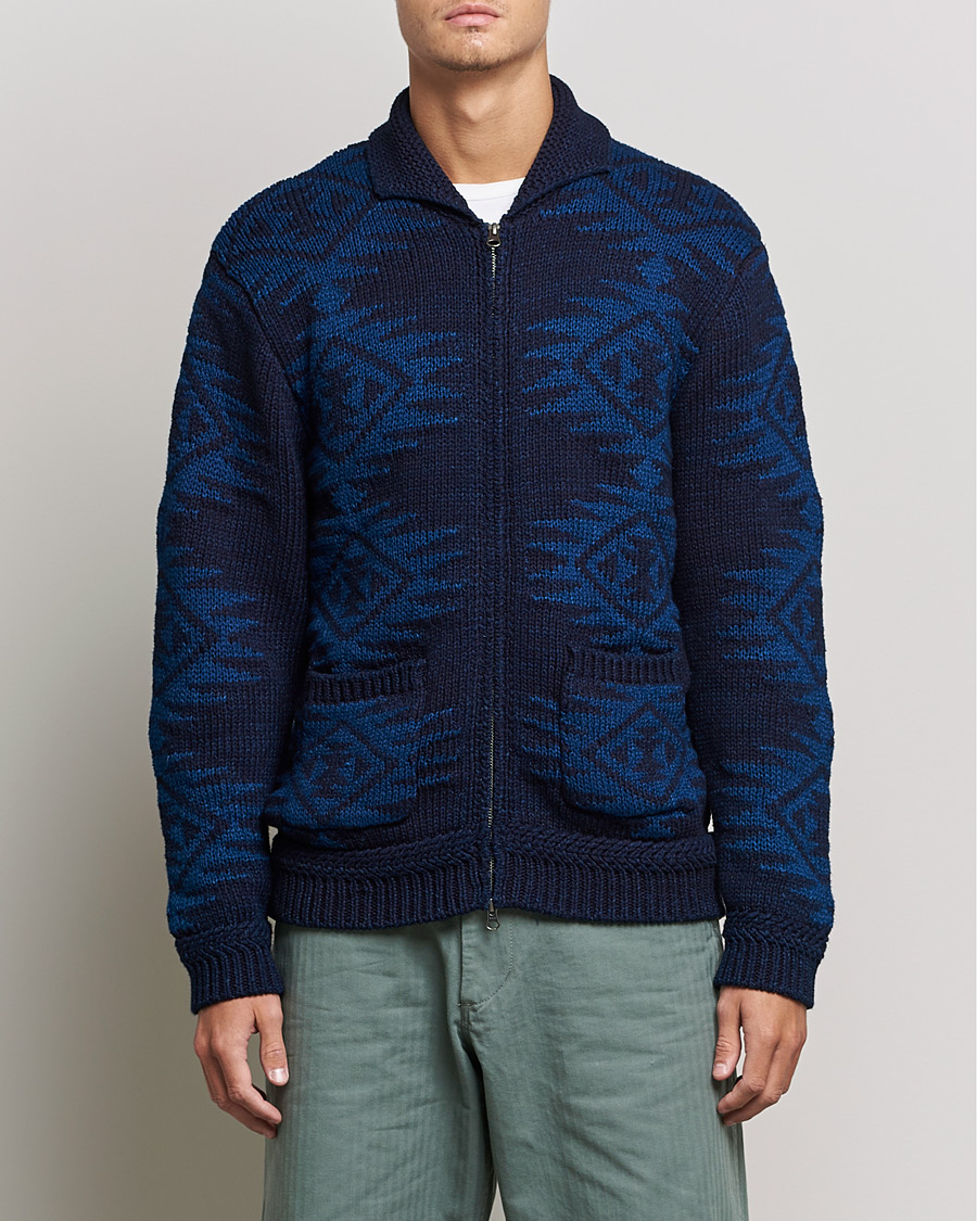 Herren | Pullover | BEAMS PLUS | Cowichan Cardigan Navy