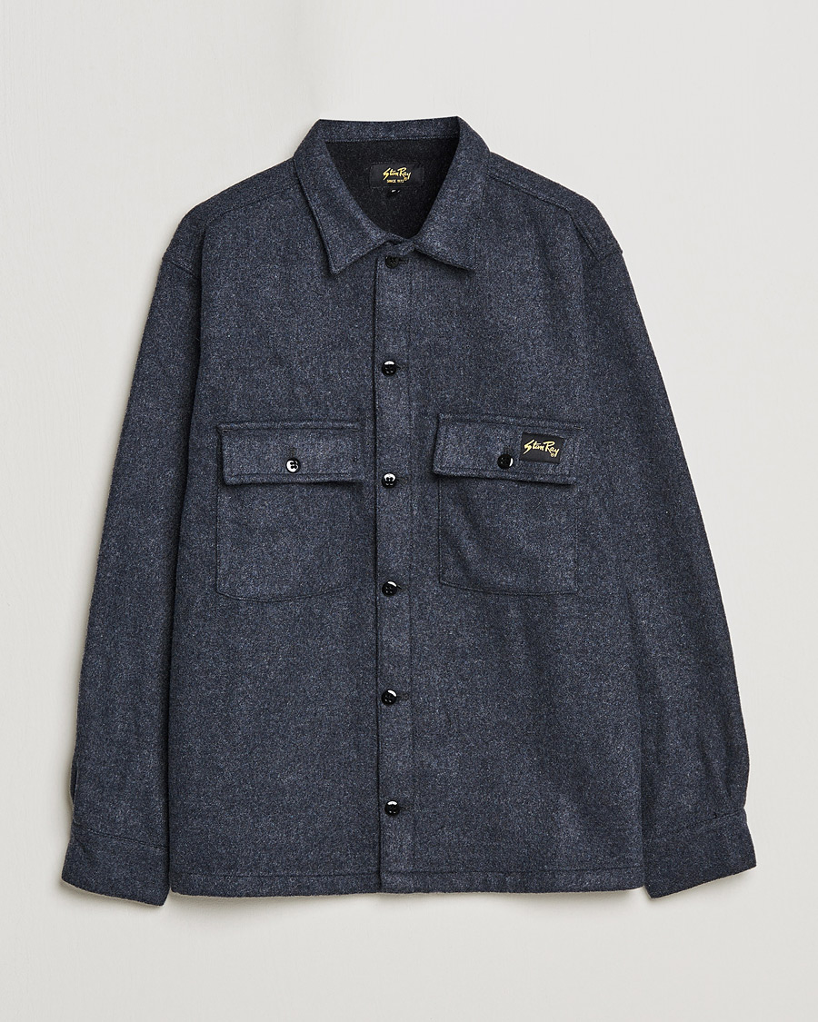Herren | Hemden | Stan Ray | CPO Wool Overshirt Mid Grey