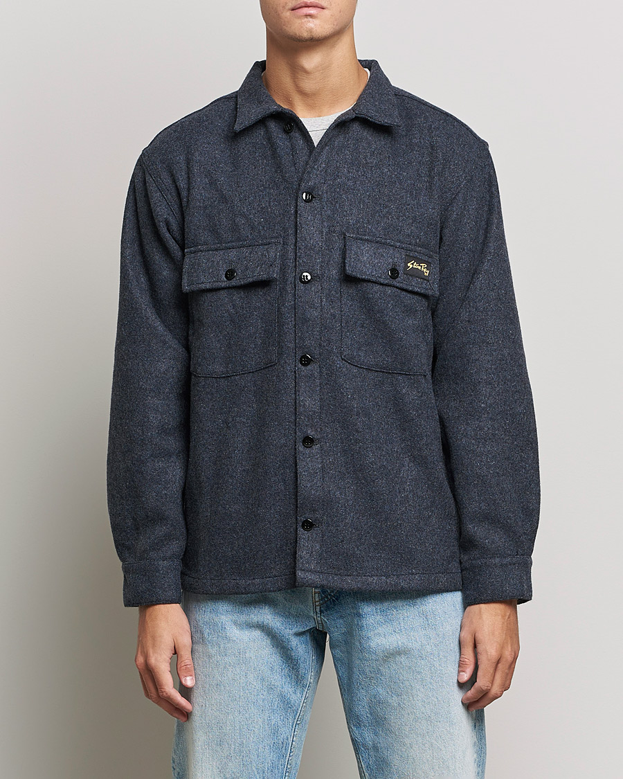 Herren | Hemden | Stan Ray | CPO Wool Overshirt Mid Grey