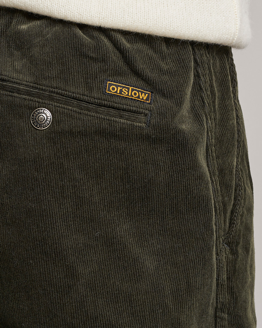 Herren | Hosen | orSlow | New Yorker Corduroy Pants Army Green