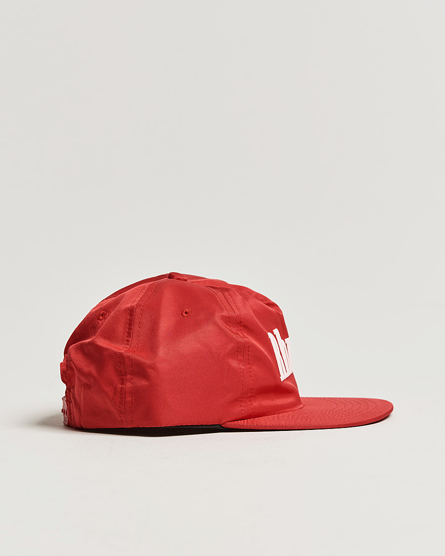 Herren | Rhude Satin Logo Cap Red/White | Rhude | Satin Logo Cap Red/White