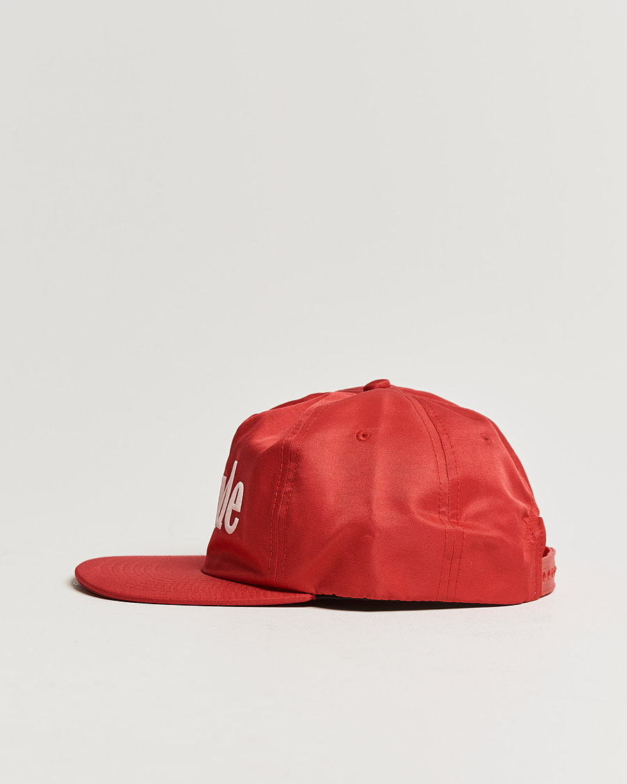 Herren | Rhude Satin Logo Cap Red/White | Rhude | Satin Logo Cap Red/White