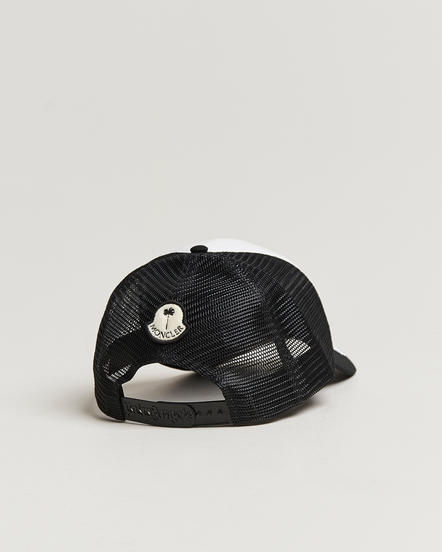 Herren | 8 Moncler Genius Palm Angels Bear Motif Baseball Cap White/Black | Moncler Genius | 8 Palm Angels Bear Motif Baseball Cap White/Black