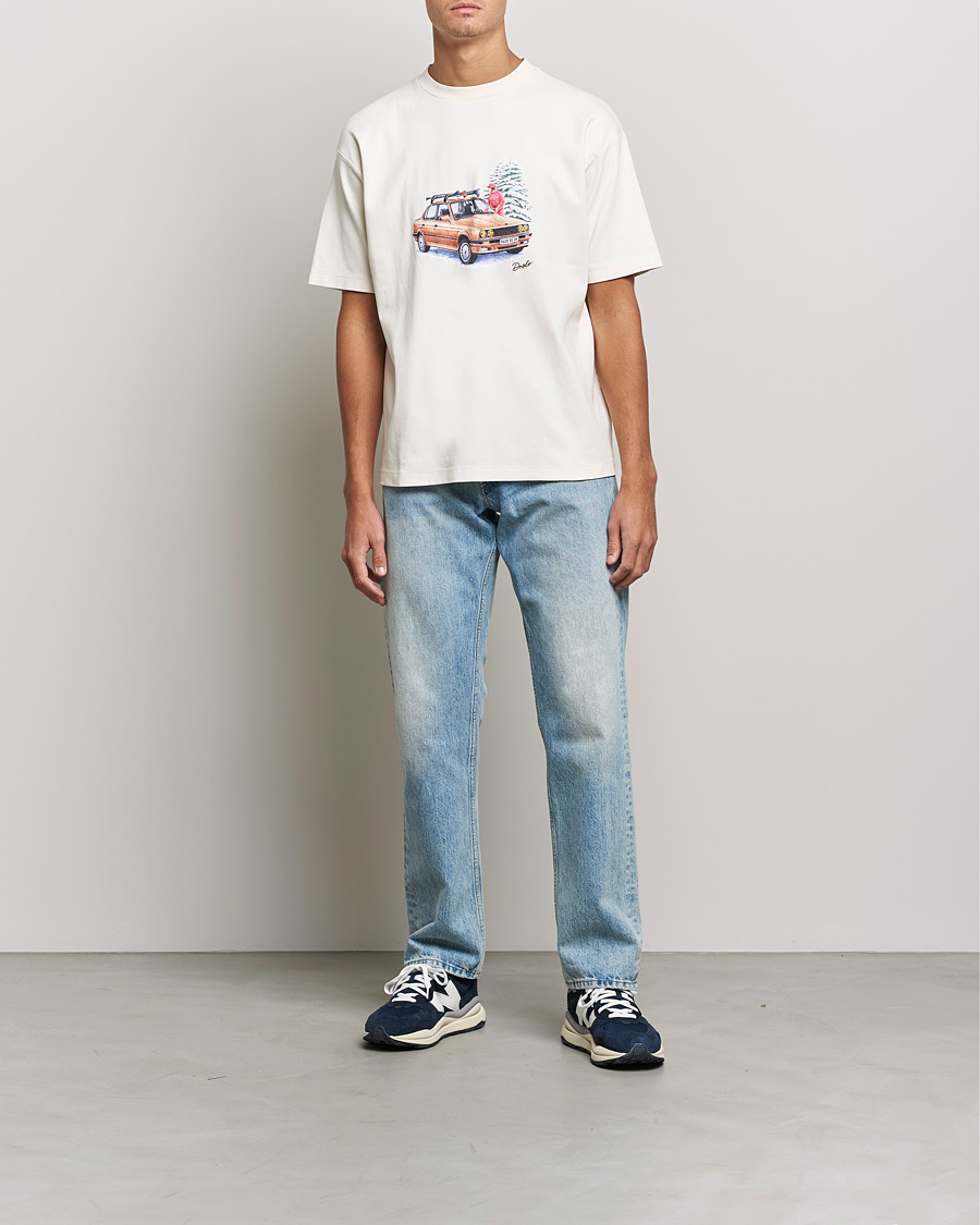 Herren | T-Shirts | Drôle de Monsieur | Departe Ski T-Shirt Cream
