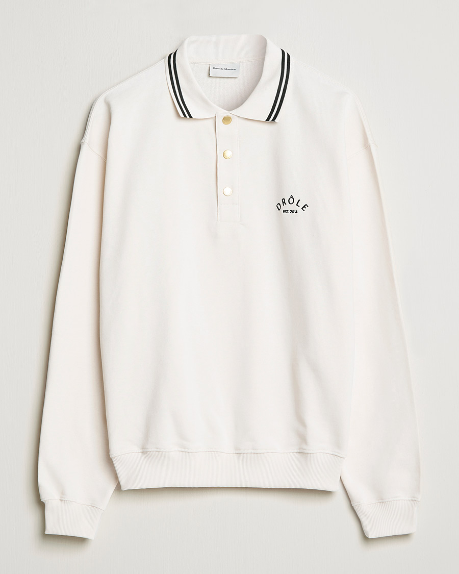 Herren | Pullover | Drôle de Monsieur | Le Polo Shirt Off White