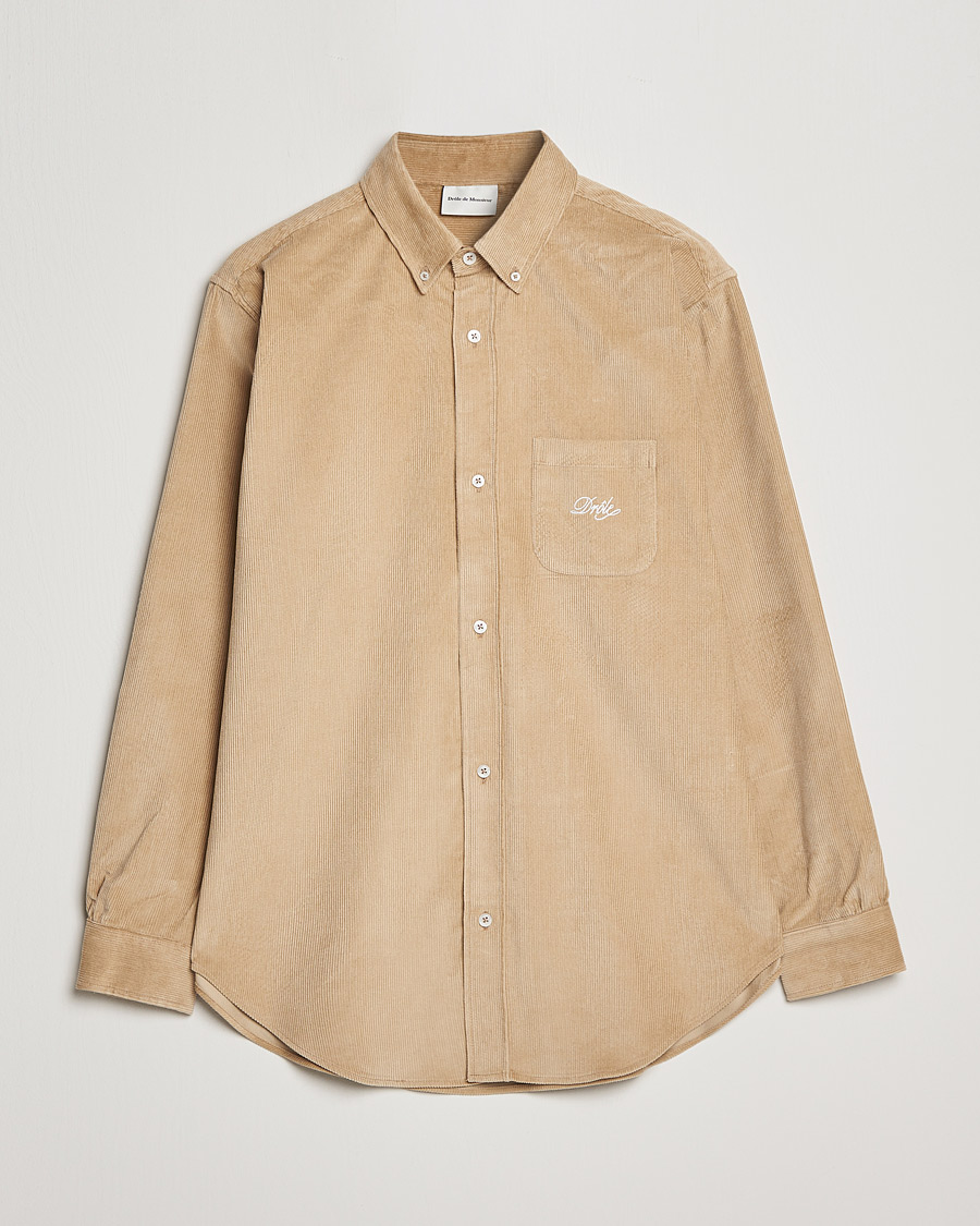 Herren | Hemden | Drôle de Monsieur | Corduroy Oversize Shirt Beige