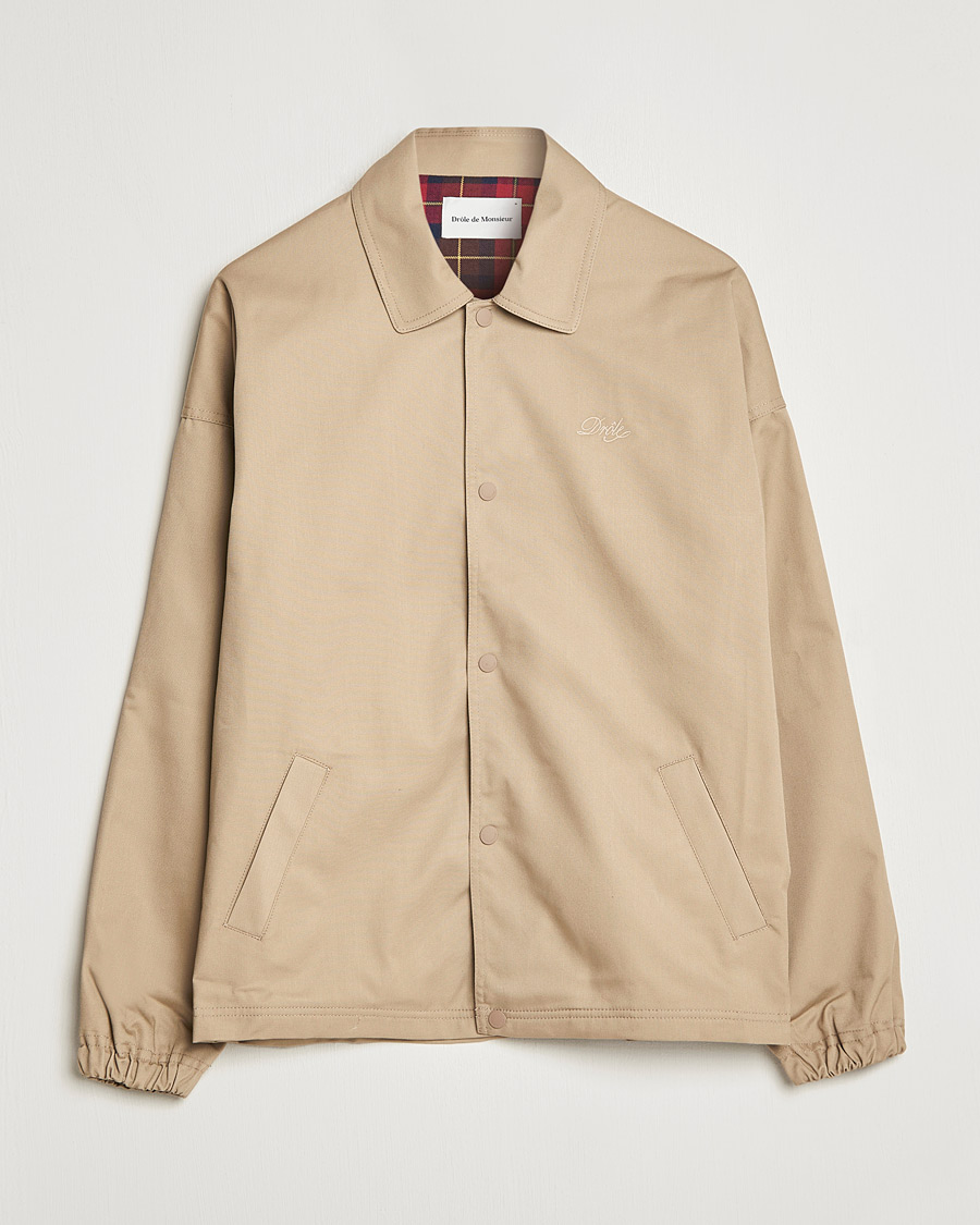 Herren | Jacken | Drôle de Monsieur | Varsity Jacket Beige