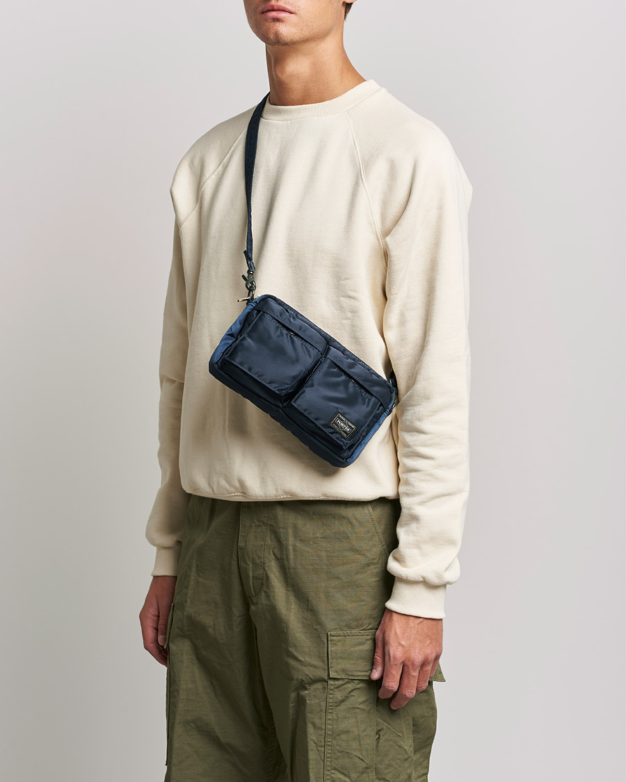Herren | Accessoires | Porter-Yoshida & Co. | Tanker Small Shoulder Bag Iron Blue