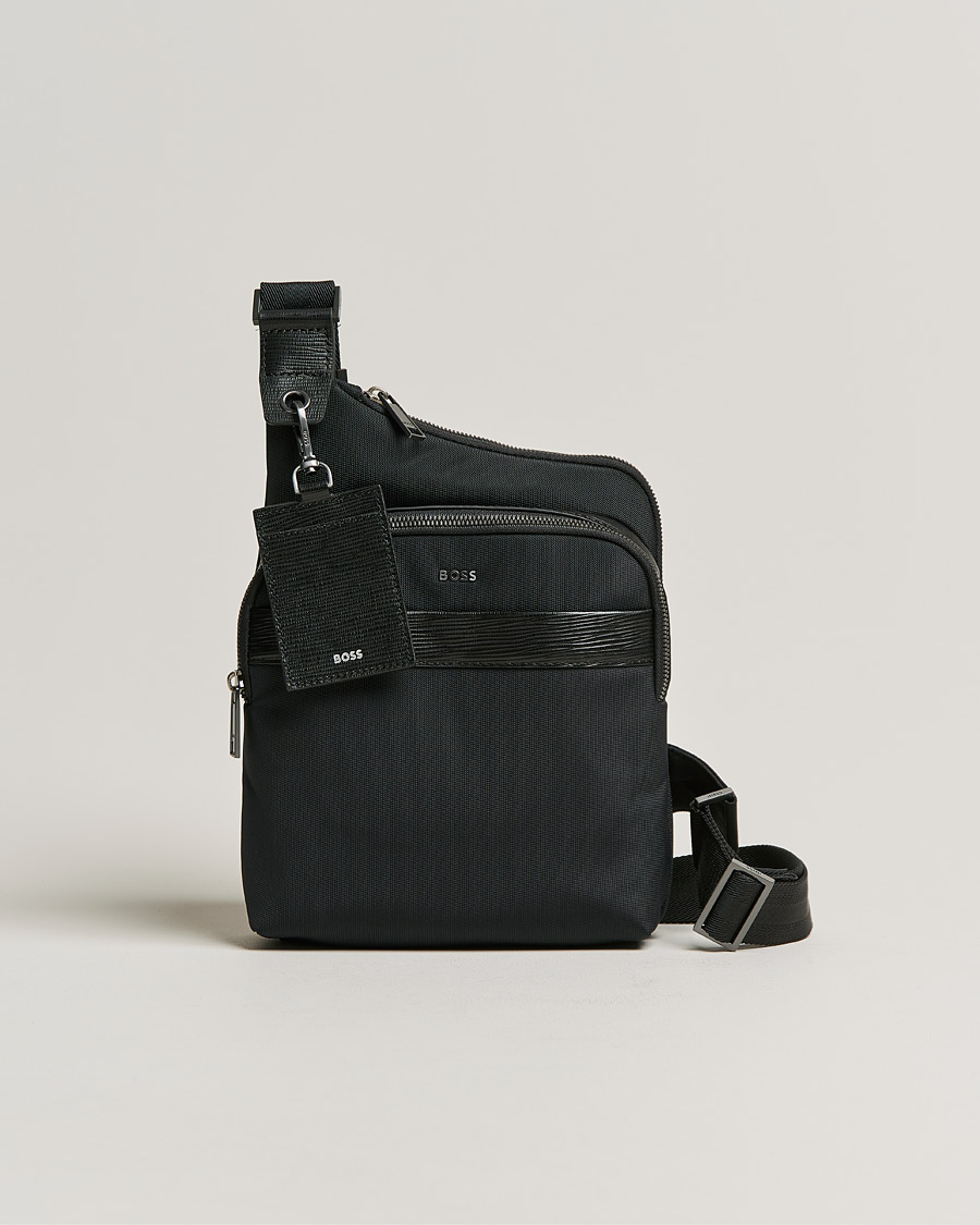 Herren | First Class Crossbody Bag Black | BOSS BLACK | First Class Crossbody Bag Black