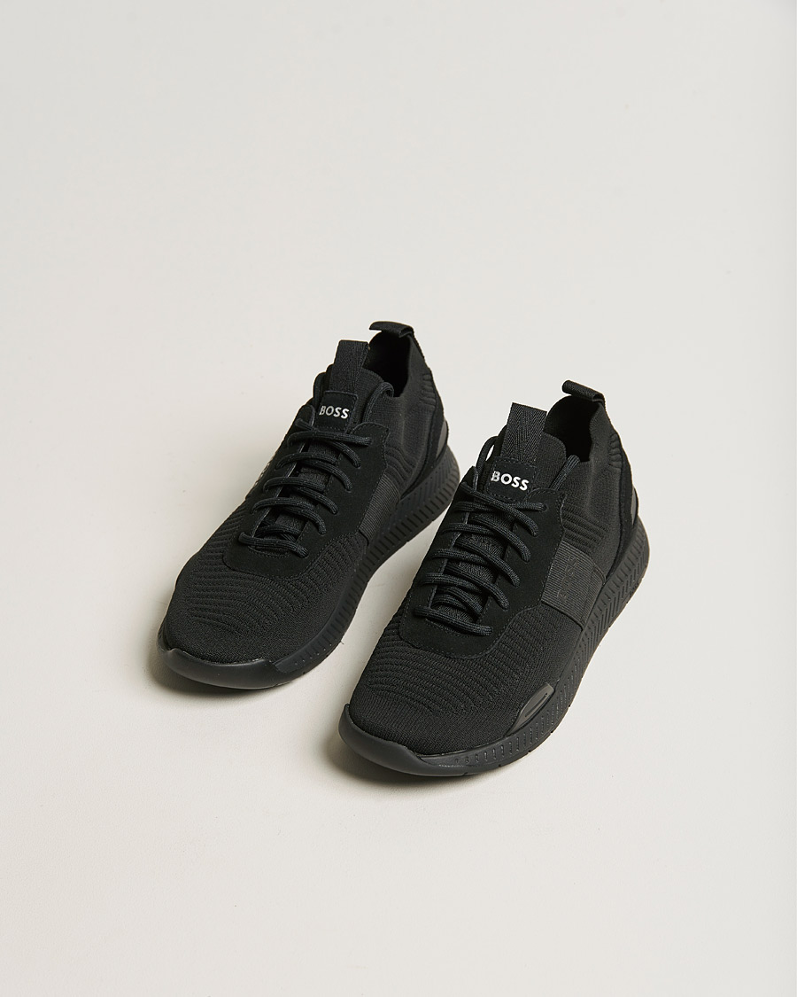 Herren | Laufschuhe Sneaker | BOSS BLACK | Titanium Running Sneaker Black