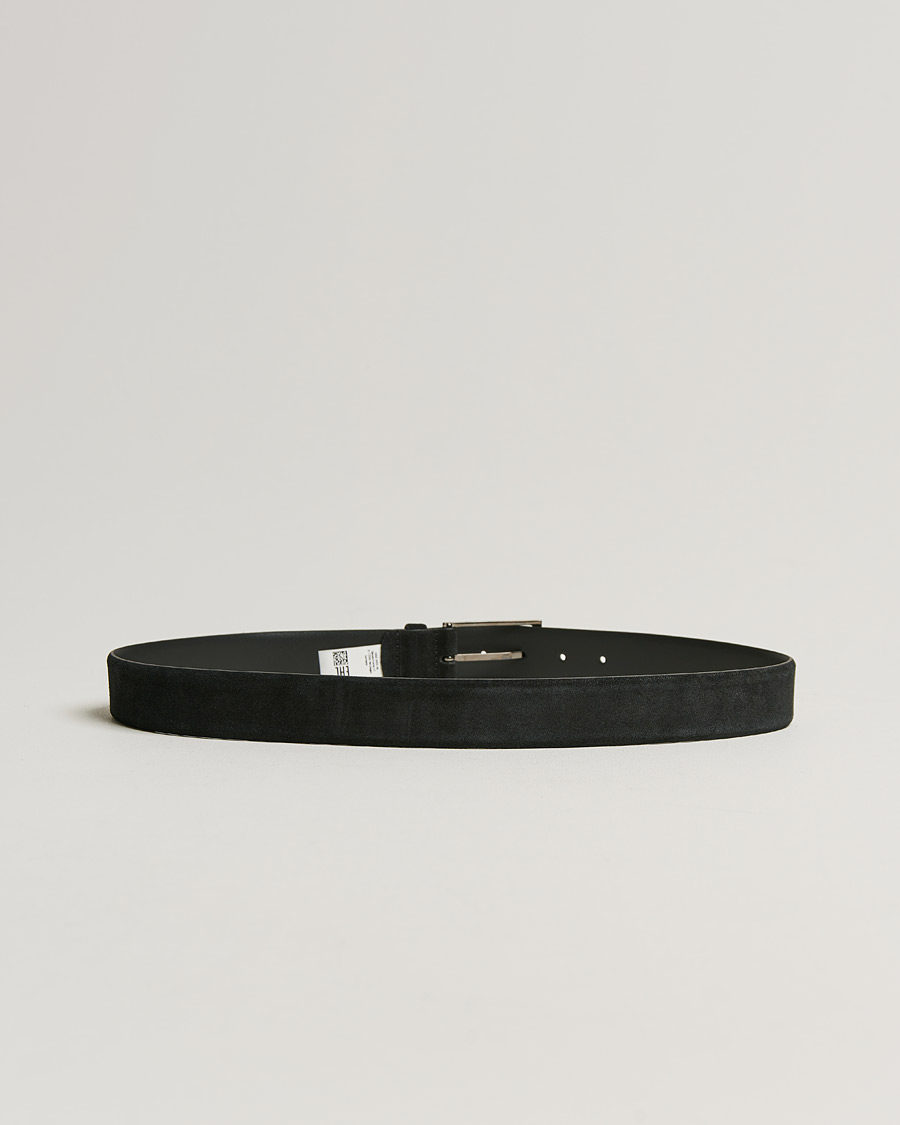 Herren | Calindo Suede Belt Black | BOSS BLACK | Calindo Suede Belt Black