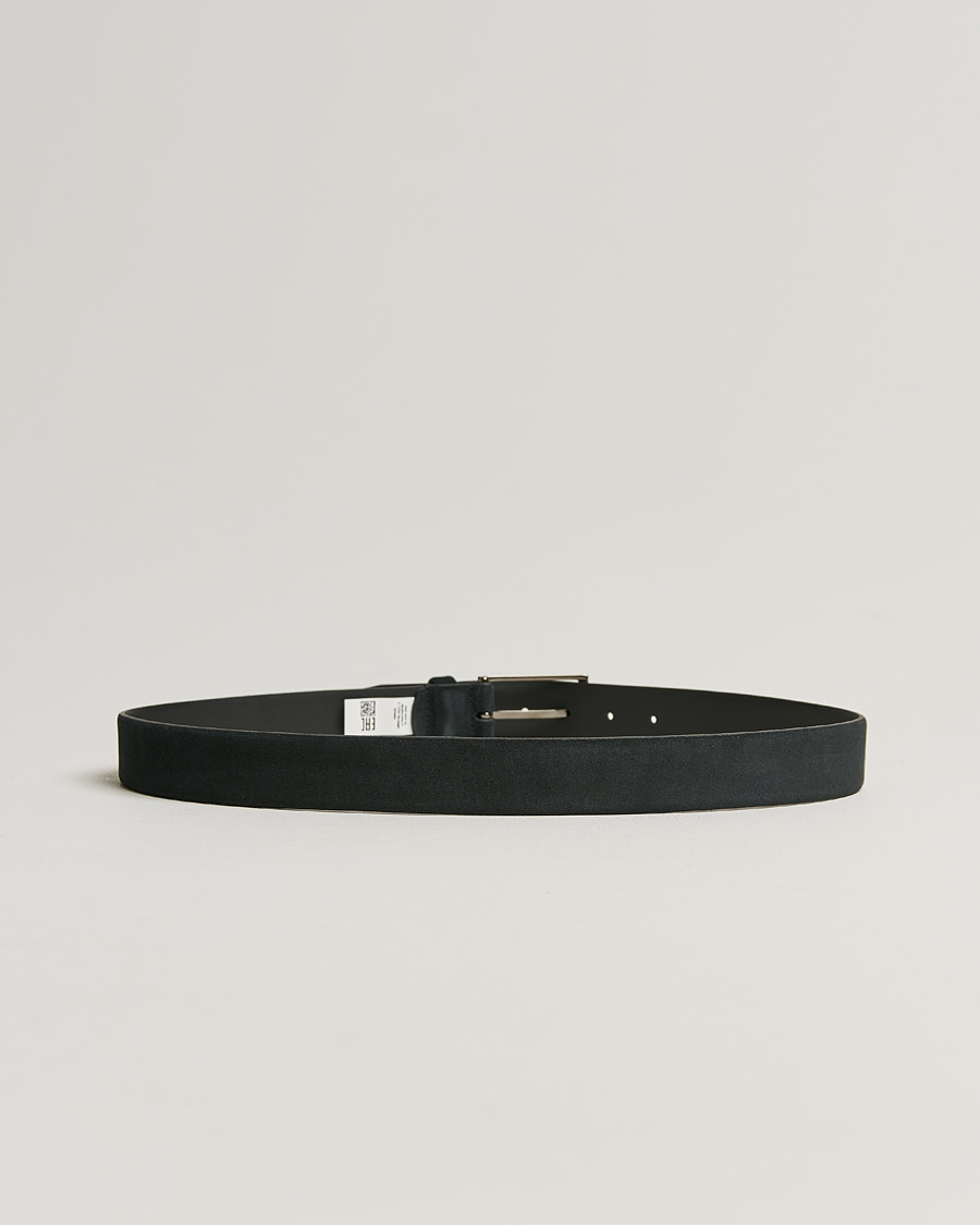 Herren | Calindo Suede Belt Dark Blue | BOSS BLACK | Calindo Suede Belt Dark Blue