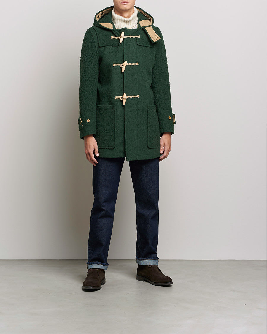 Herren | Jacken | Gloverall | Monty Casentino Wool Duffle Coat Moss