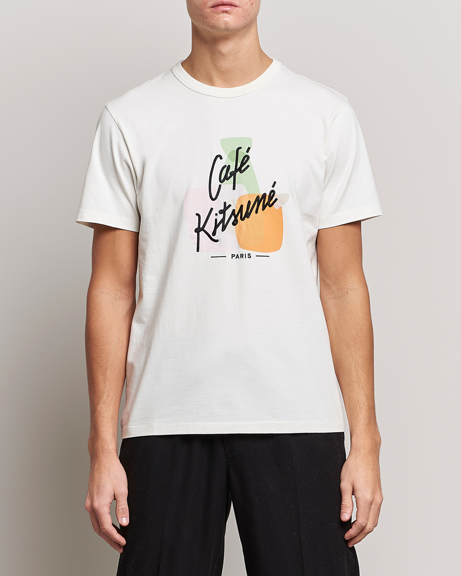 Herren | T-Shirts | Café Kitsuné | Crew T-Shirt Coconut Milk