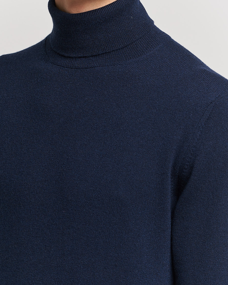Herren | Pullover | Piacenza Cashmere | Cashmere Rollneck Sweater Navy