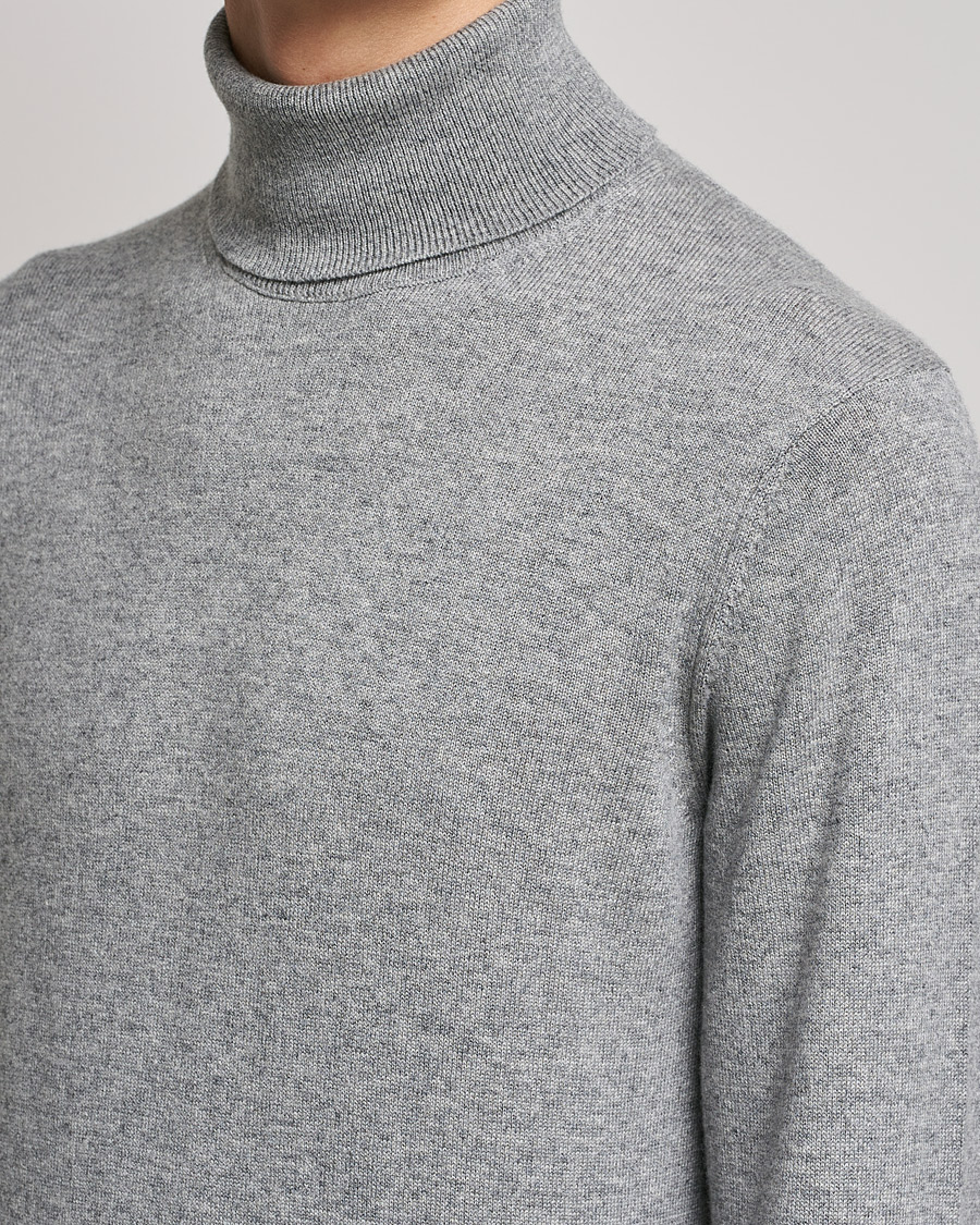 Herren | Pullover | Piacenza Cashmere | Cashmere Rollneck Sweater Light Grey