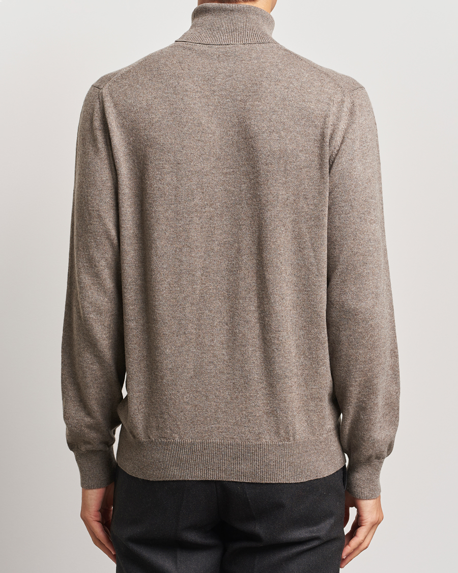 Herren | Pullover | Piacenza Cashmere | Cashmere Rollneck Sweater Brown