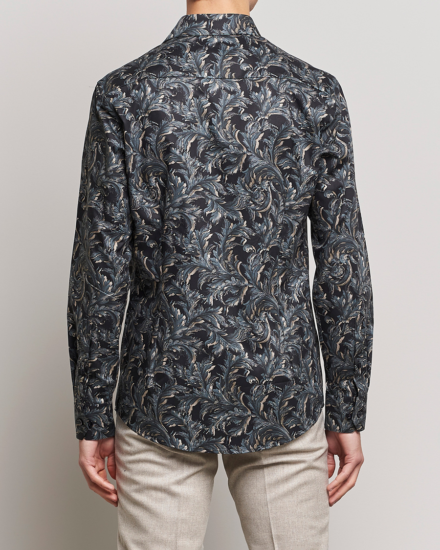 Herren | Hemden | Eton | Floral Signature Twill Shirt Black