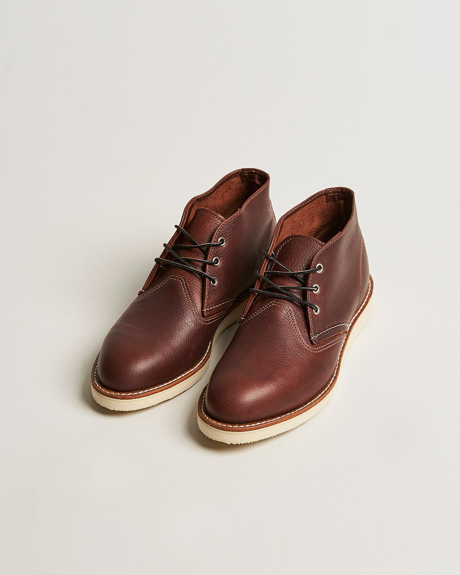 Herren | Handgefertigte Schuhe | Red Wing Shoes | Work Chukka Briar Oil Slick Leather