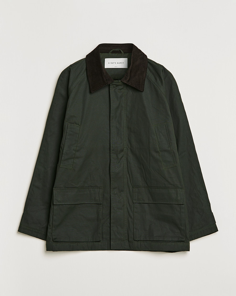 Herren | Jacken | A Day's March | Stour Waxed Jacket Olive