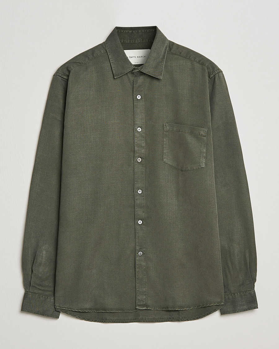 Herren | Hemden | A Day's March | Daintree Lyocell Shirt Olive
