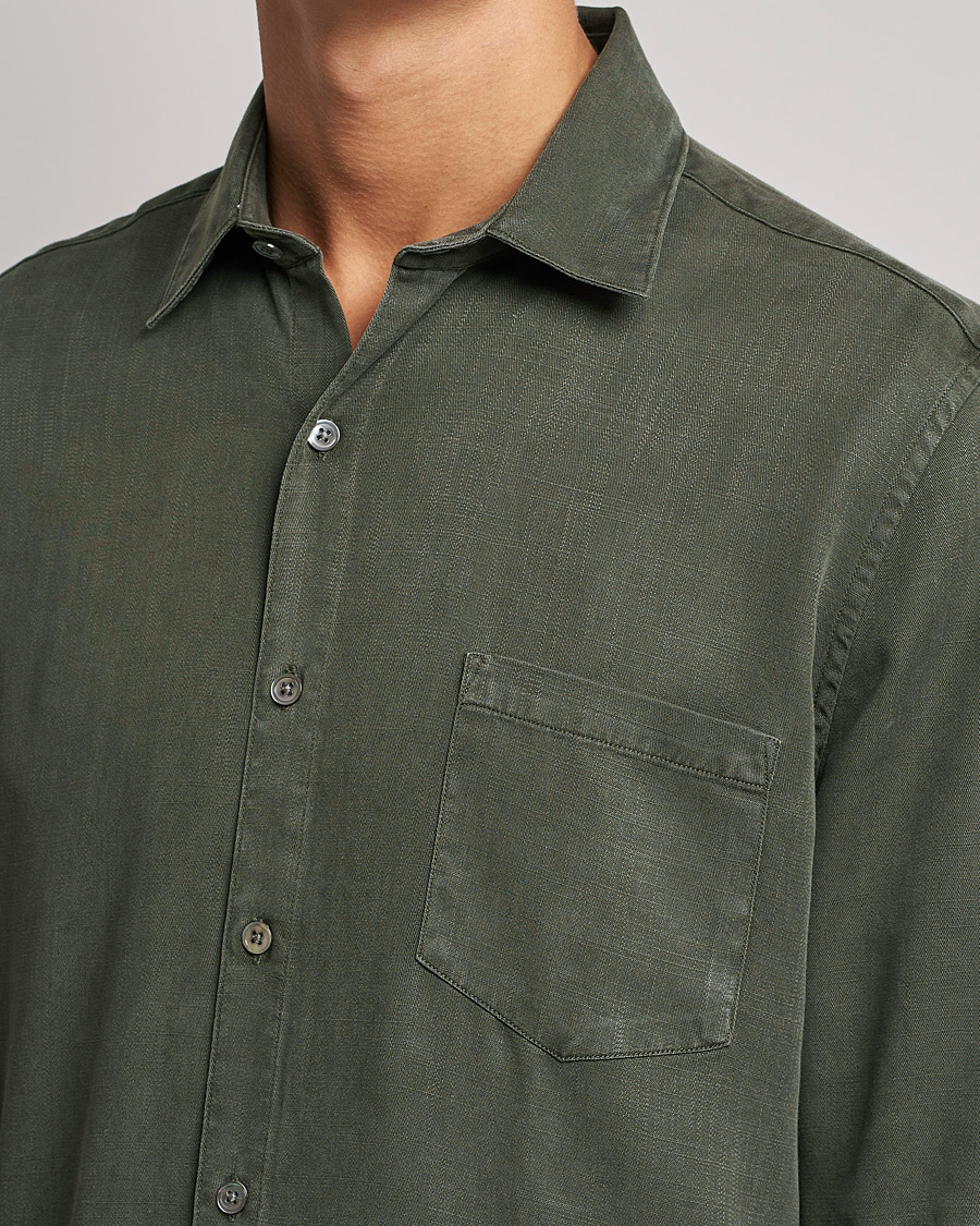 Herren | Hemden | A Day's March | Daintree Lyocell Shirt Olive