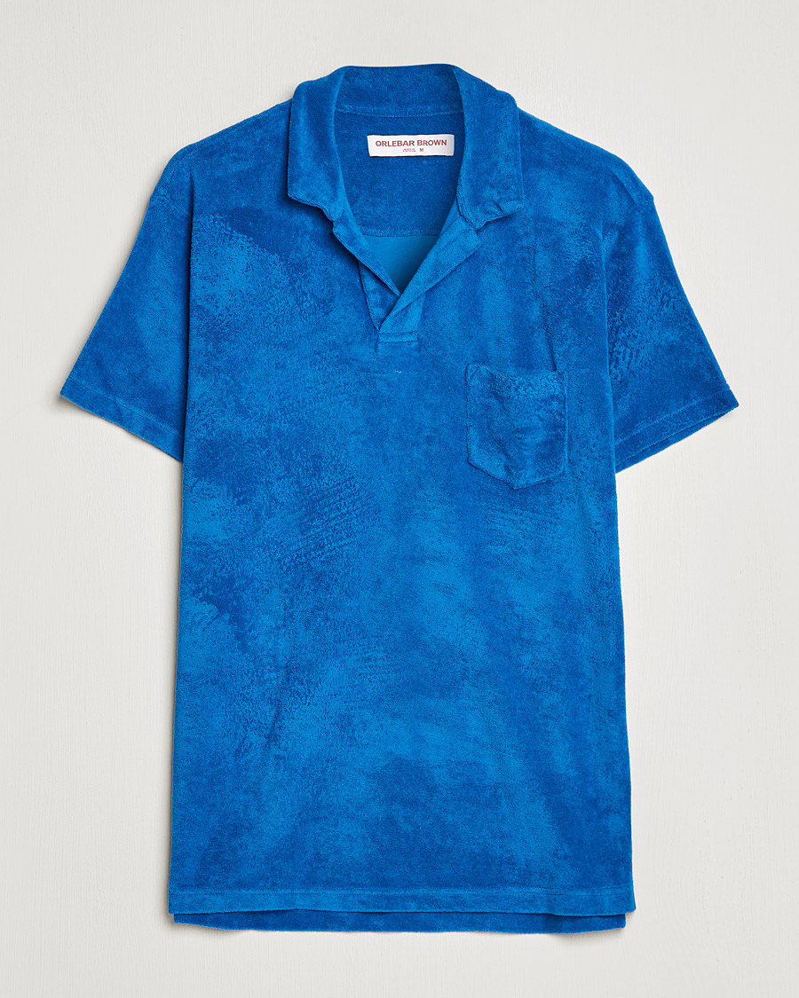 Herren | Poloshirts | Orlebar Brown | Terry Polo Signal Blue