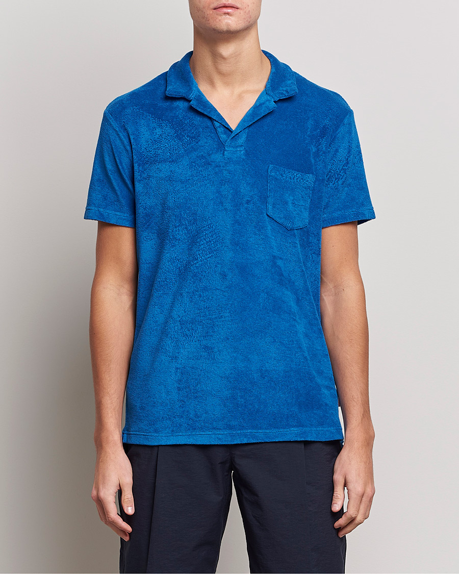 Herren | Poloshirts | Orlebar Brown | Terry Polo Signal Blue
