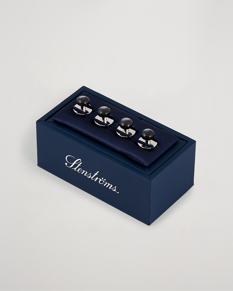 Herren | Stenströms Shirt Studs Black | Stenströms | Shirt Studs Black