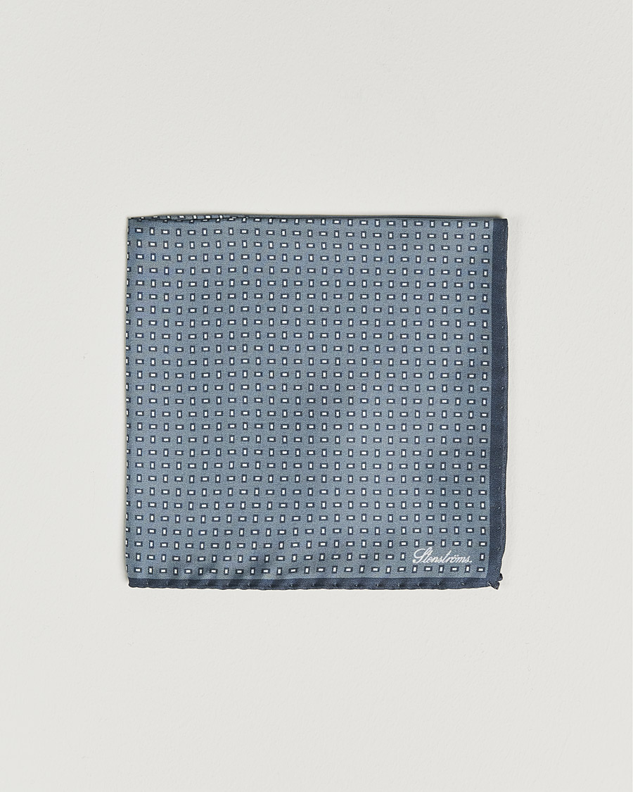 Herren | Einstecktücher | Stenströms | Silk Handkerchief Grey