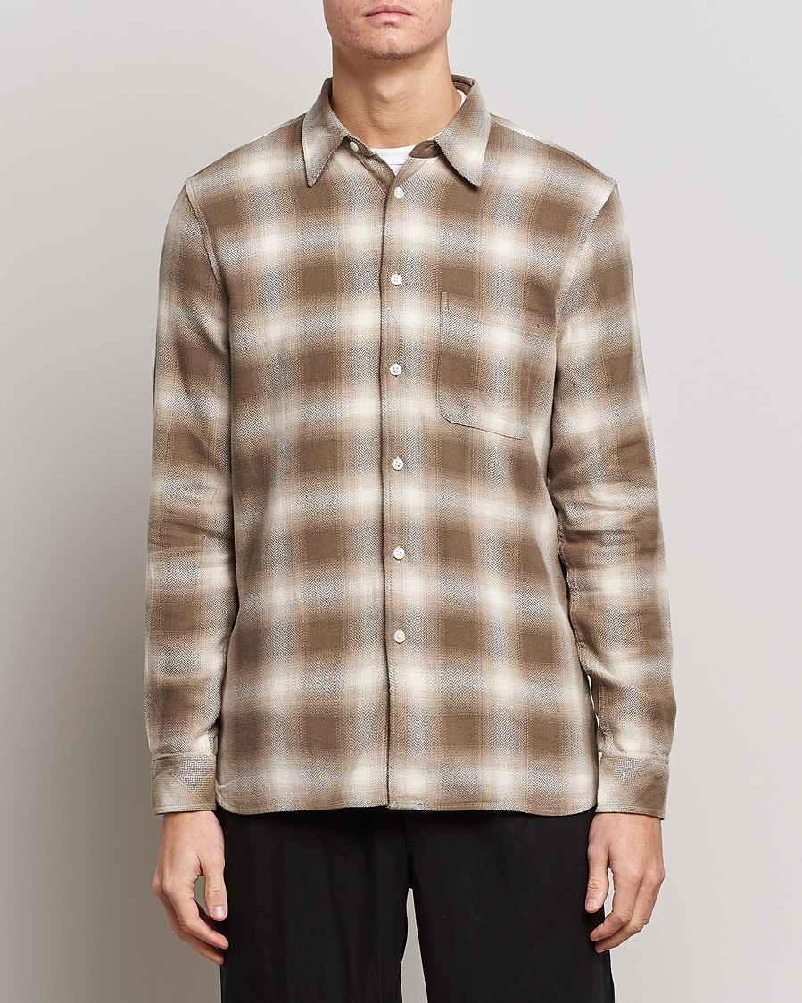Herren | Hemden | Samsøe Samsøe | Samsøe & Samsøe Liam Organic Cotton Shirt Stone Gray