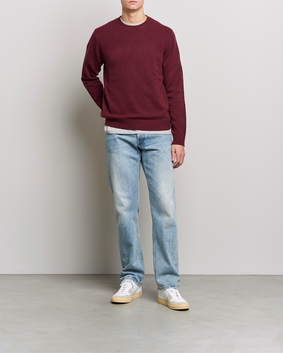 Herren | Pullover | Samsøe Samsøe | Samsøe & Samsøe Sylli Wool Crew Neck Windsor Wine
