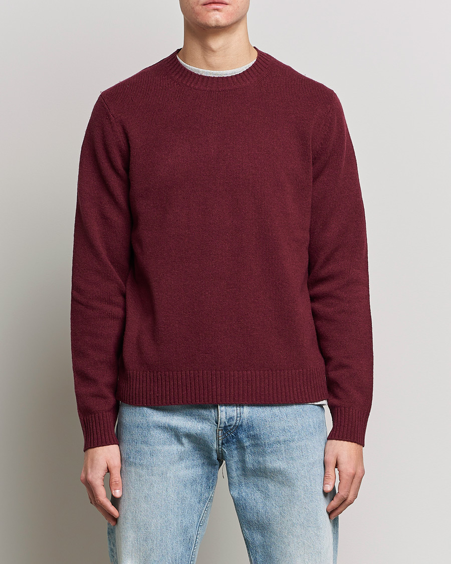 Herren | Pullover | Samsøe Samsøe | Samsøe & Samsøe Sylli Wool Crew Neck Windsor Wine