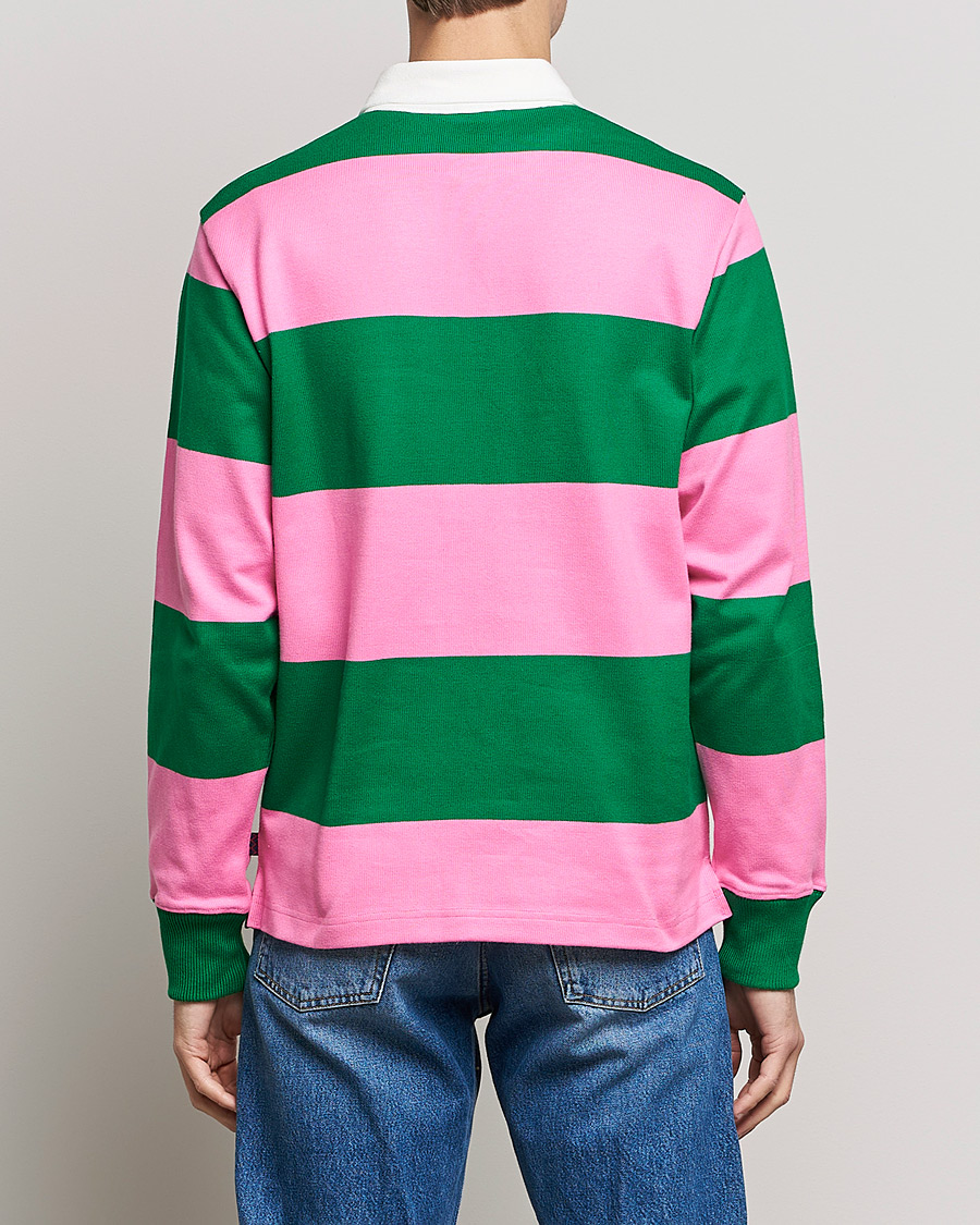Herren | Pullover | Rowing Blazers | Block Stripe Rugby Pink/Green