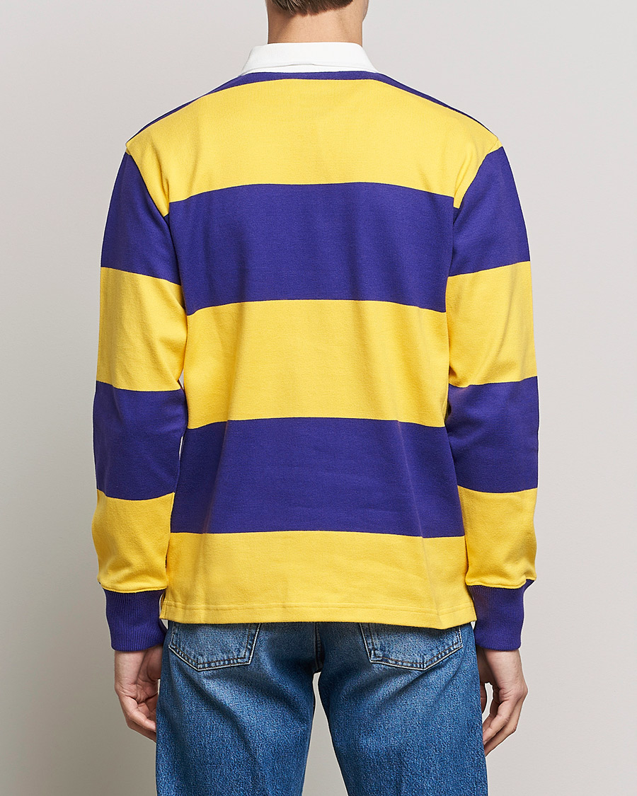 Herren | Pullover | Rowing Blazers | Horizontal Stripe Rugby Gold/Purple