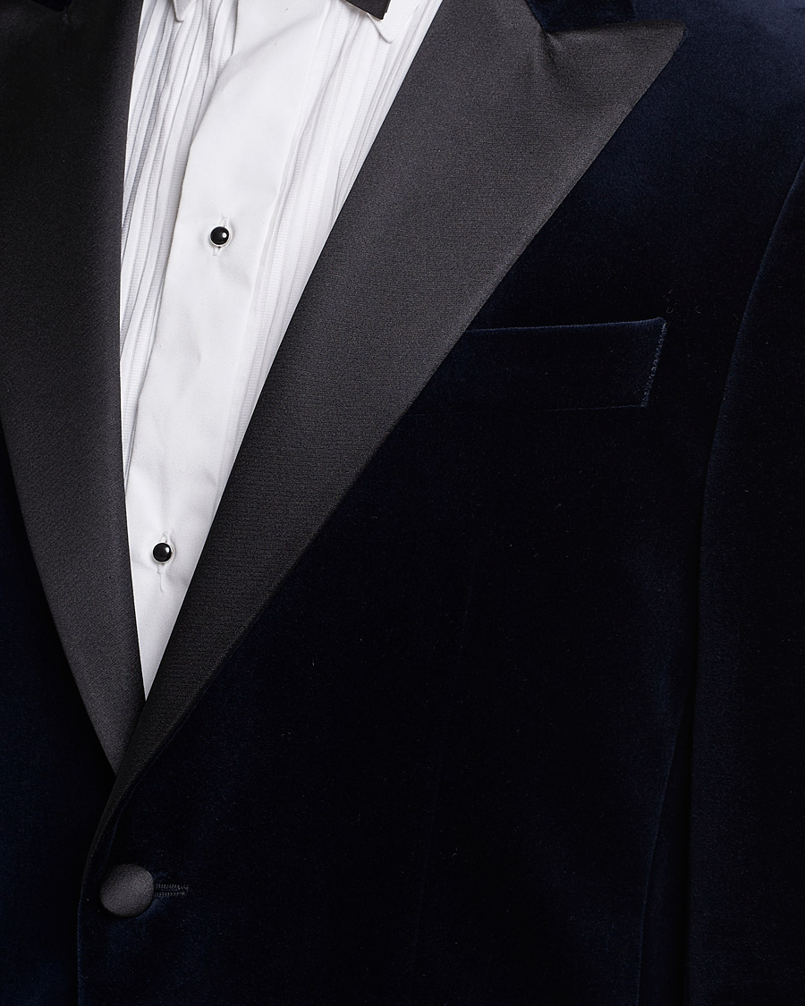 Herren | Sakkos | BOSS BLACK | Hutson Velvet Tuxedo Blazer Dark Blue